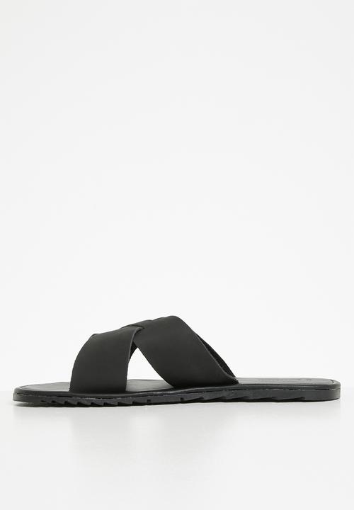 Superbalist - French leather sandal - black