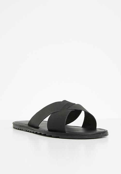 Superbalist - French leather sandal - black