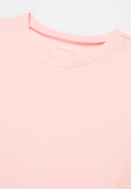 Superbalist Kids - Girls frill sleeve T-shirt - light pink