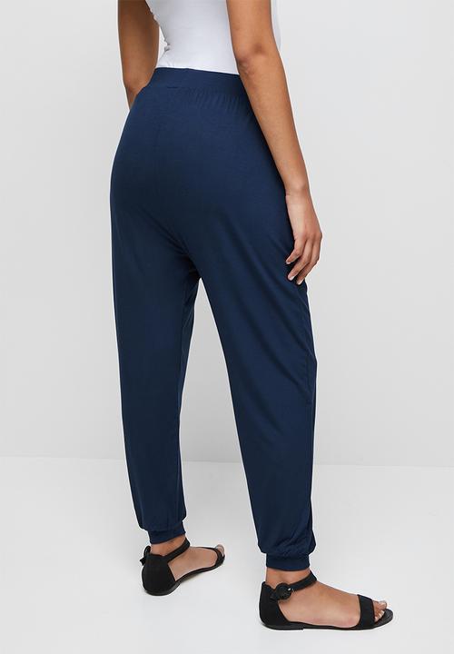 edit - Pocket detail harem pant - navy