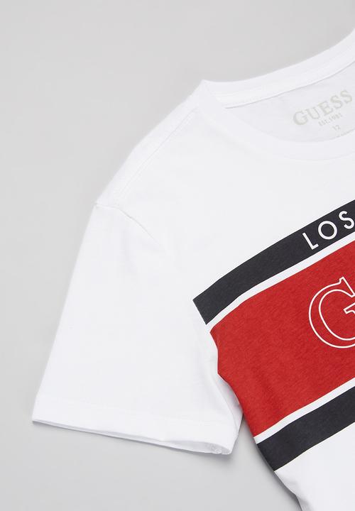 GUESS - Boys la lines tee - white