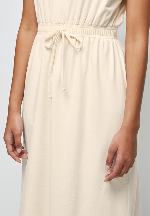 edit - Grown on sleeve knit dress - ecru