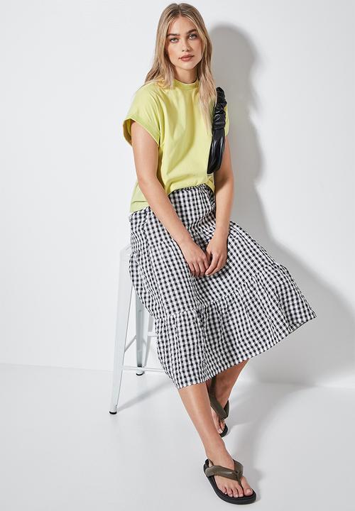 Superbalist - Rib trim tee - pale green