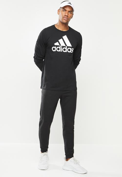 adidas Performance - Bl sj long sleeve tee - black & white