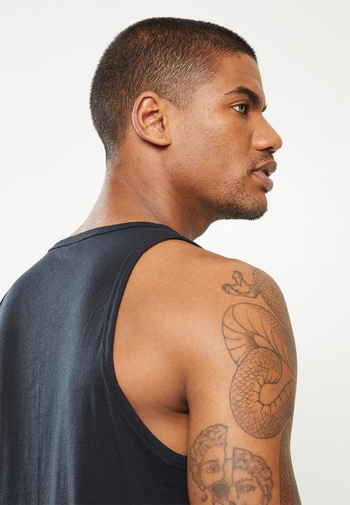 Fox - Badge tank - black