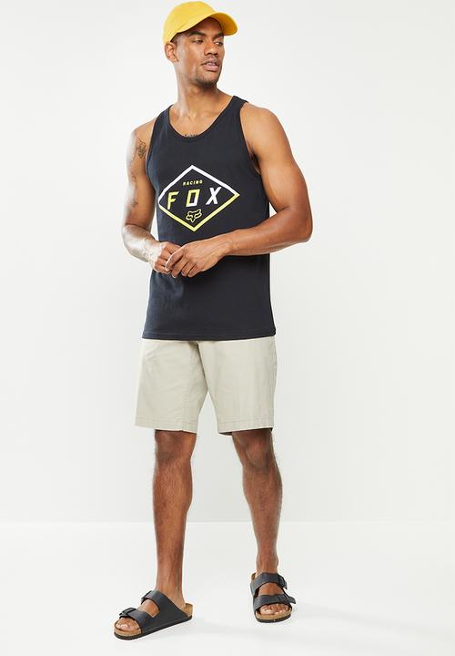 Fox - Badge tank - black
