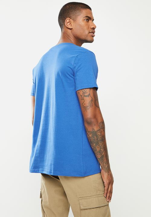 Fox - Trice short sleeve tee - blue