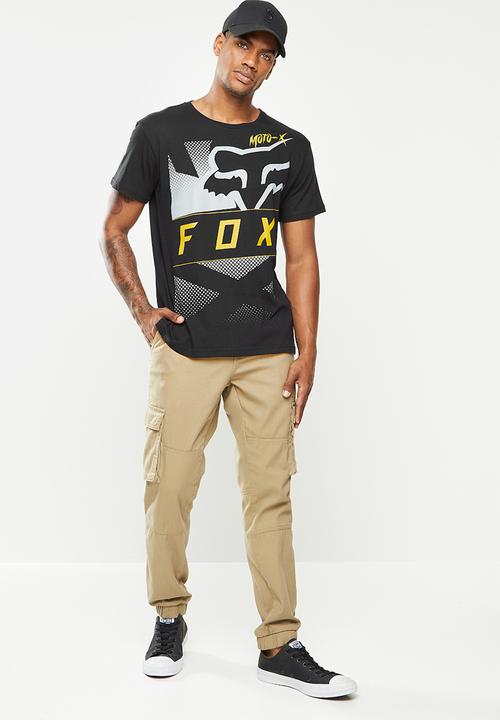 Fox - Riet short sleeve tee - black