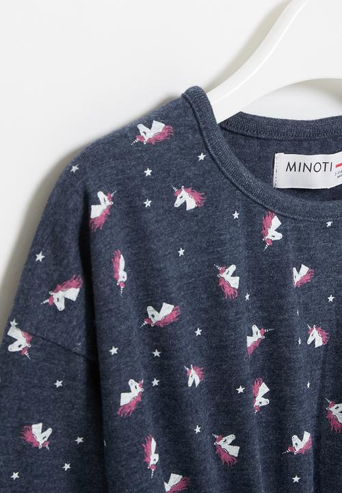 MINOTI - Girls basic jersey dress - navy