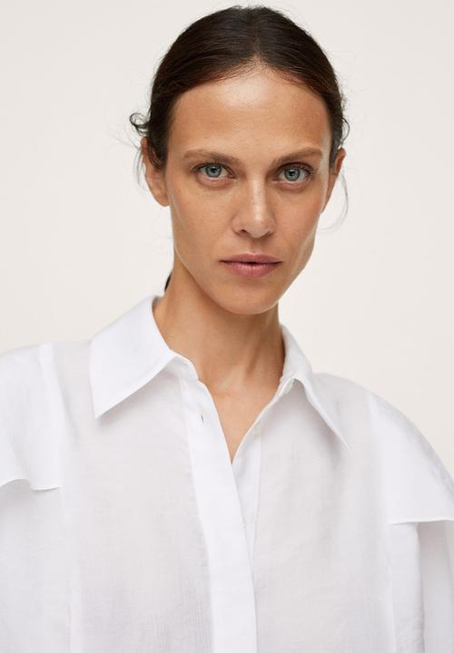 MANGO - Shirt clotilda - white