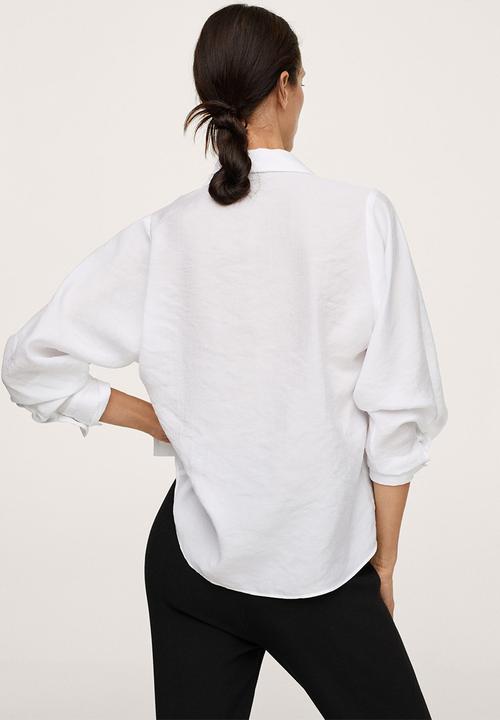 MANGO - Shirt clotilda - white