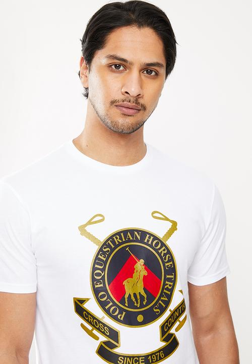 POLO - Oswald big crest ss tee - white
