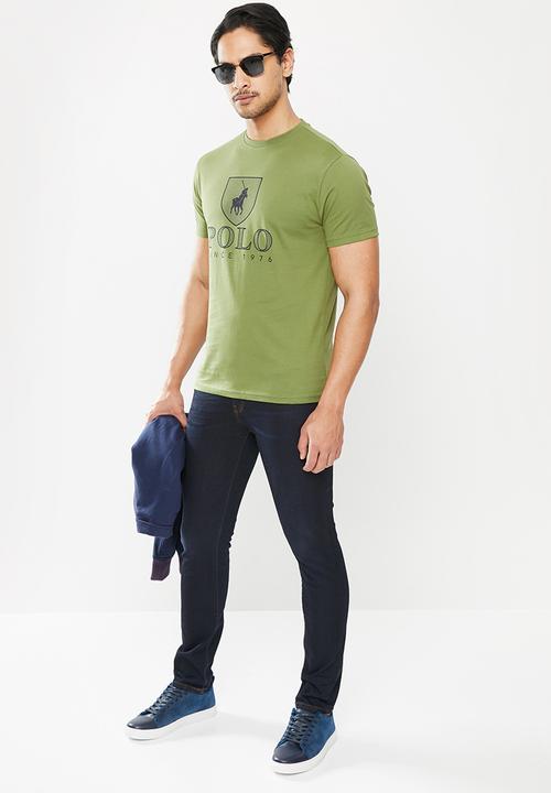 POLO - Cory crest short sleeve tee - olive