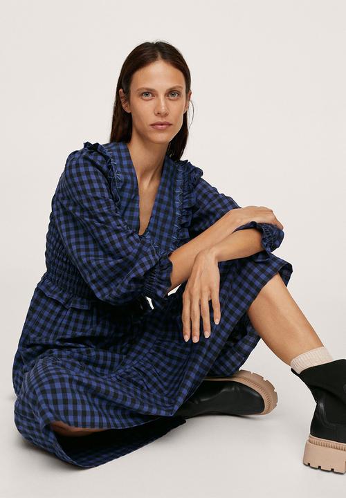 MANGO - Dress reserve - medium blue