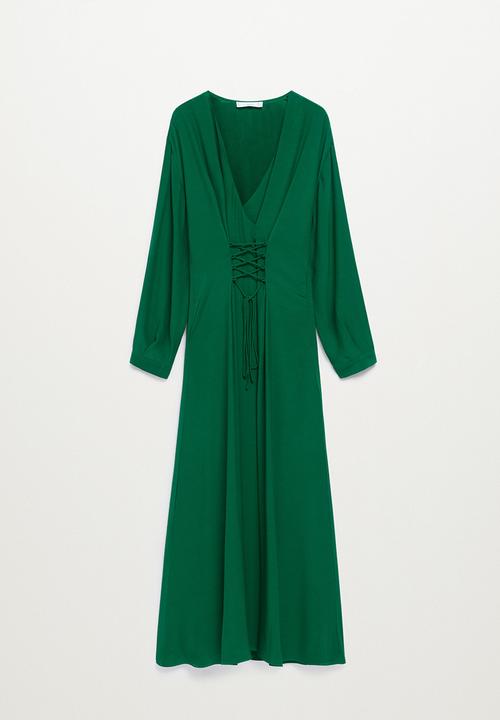 MANGO - Dress crosser - green