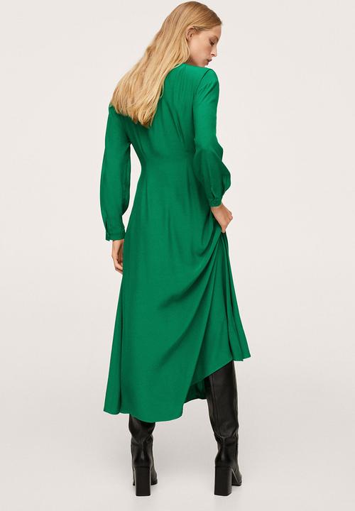 MANGO - Dress crosser - green