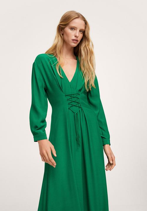 MANGO - Dress crosser - green