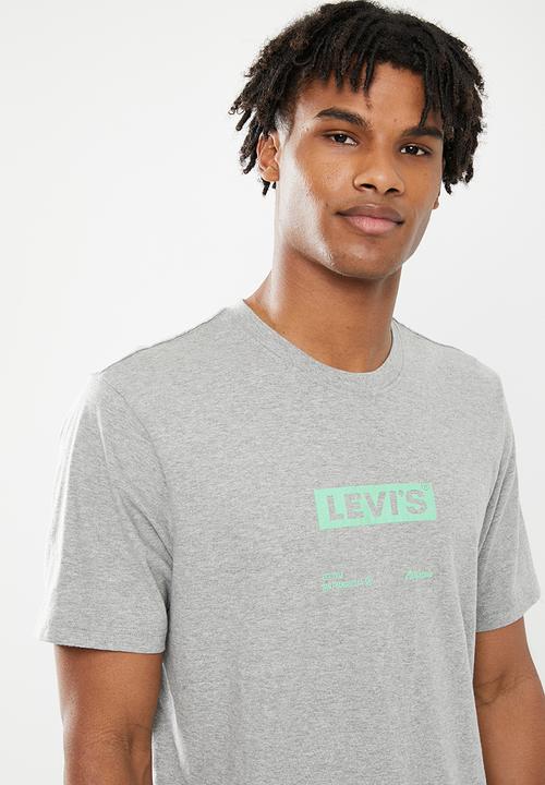 Levi’s® - Short sleeve relaxed fit tee boxtab text mhg graph - grey