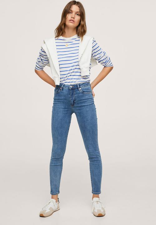 MANGO - Jeans anne - open blue