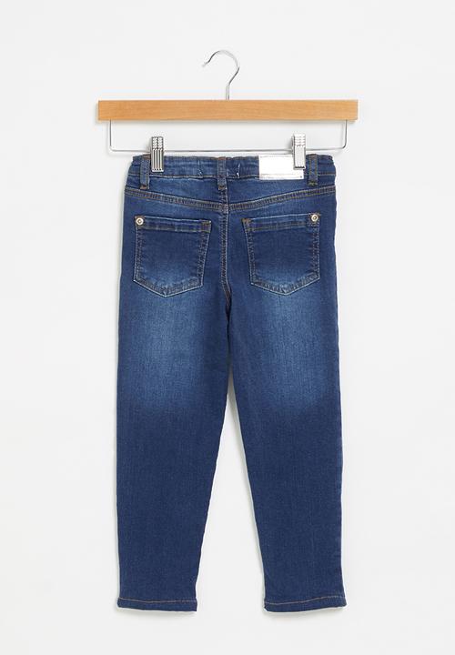 MINOTI - Girls deep blue basic skinny jean - blue 