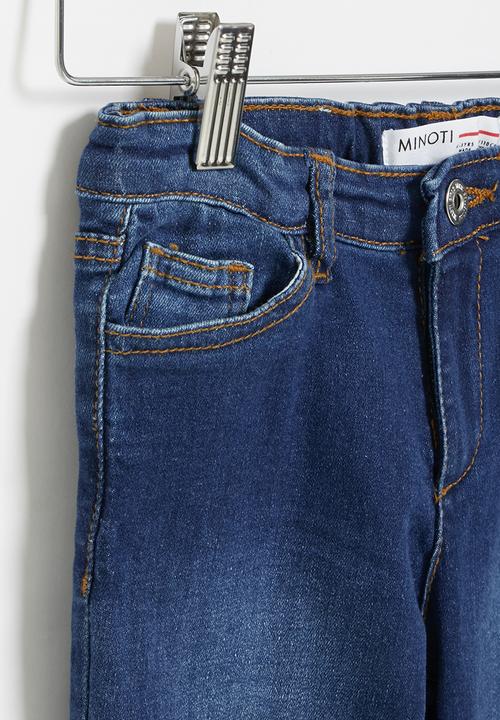 MINOTI - Girls deep blue basic skinny jean - blue 