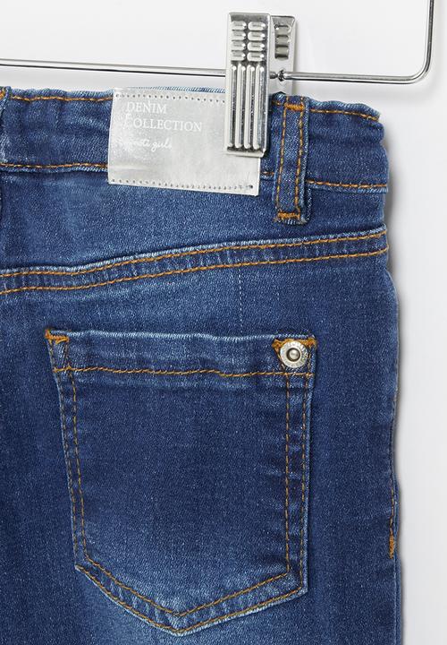 MINOTI - Girls deep blue basic skinny jean - blue 