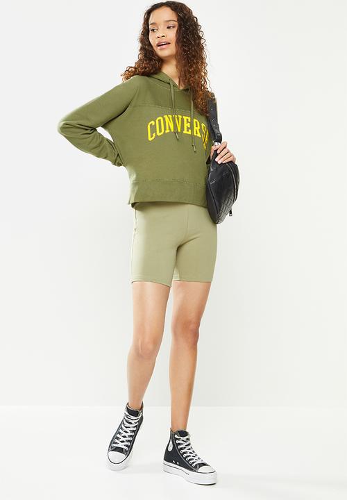 Converse - Converse essentials mid pullover hoodie - green 