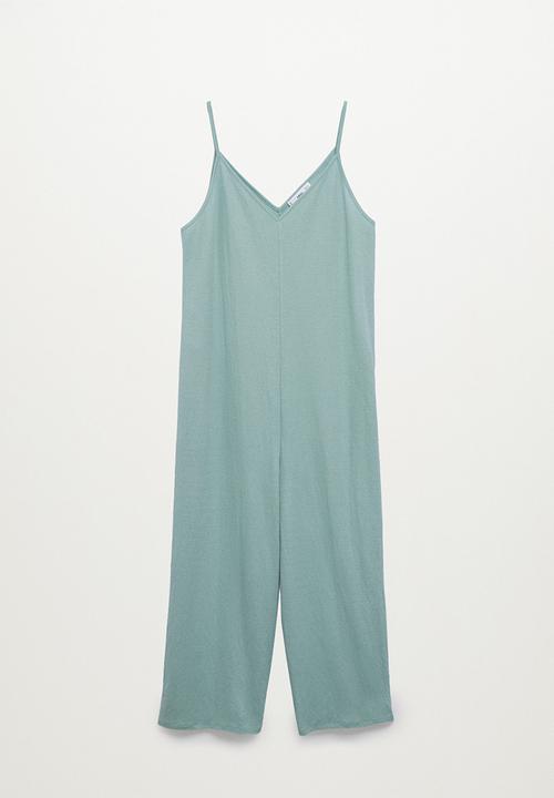 MANGO - Jumpsuit tim-h - aqua