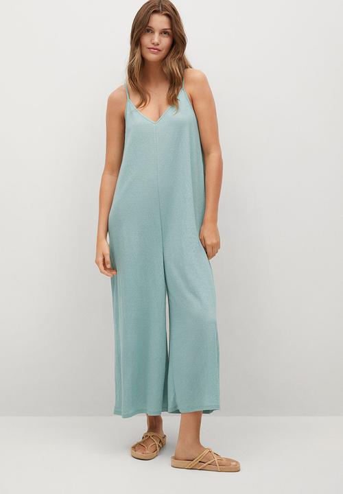 MANGO - Jumpsuit tim-h - aqua