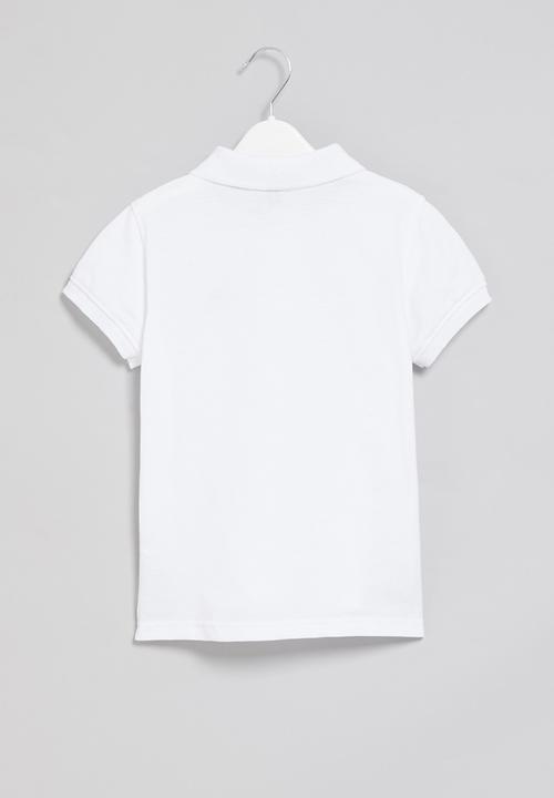 LAB - Boys short sleeve golfer - white