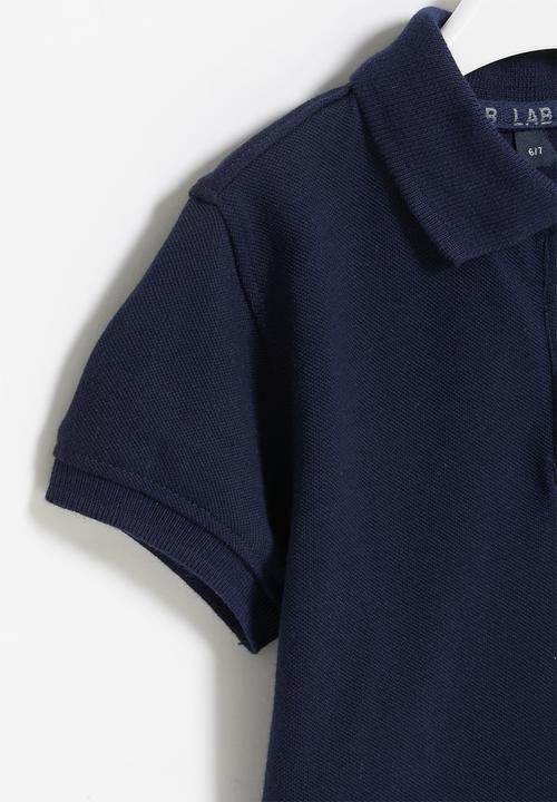 LAB - Boys short sleeve golfer - navy