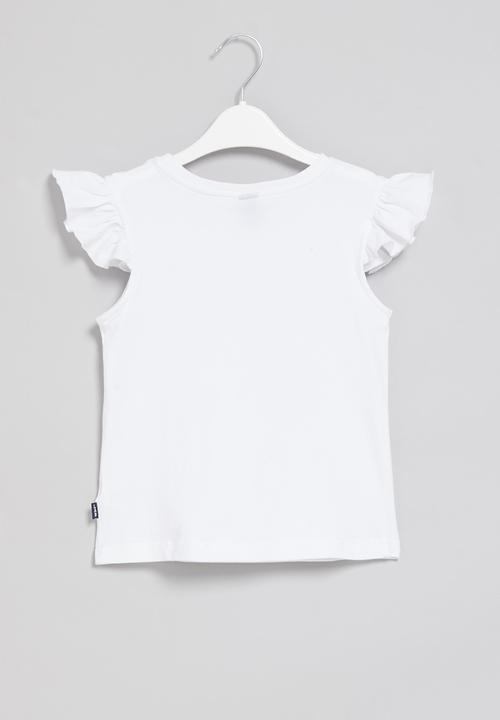 LAB - Girls lab flower tee - white