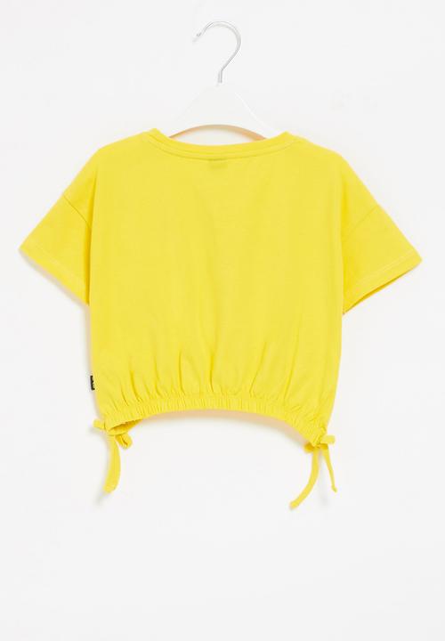 LAB - Girls lab crop top - yellow