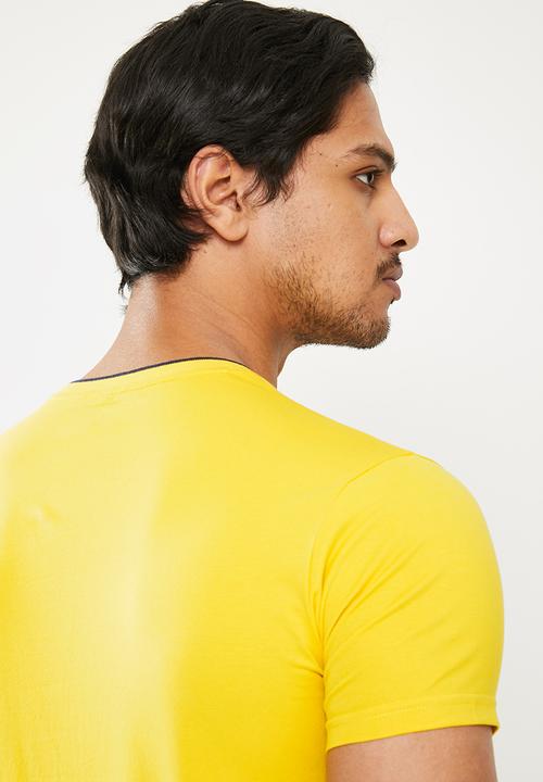 Pierre Cardin - Cot stretch v-neck - yellow
