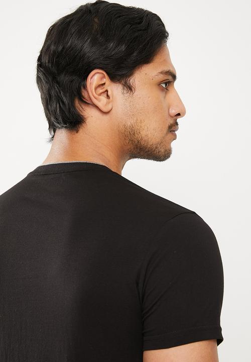 Pierre Cardin - Cot stretch v-neck - black