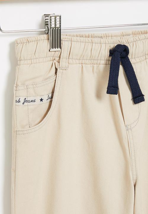 LAB - Boys cuffed joggers - stone