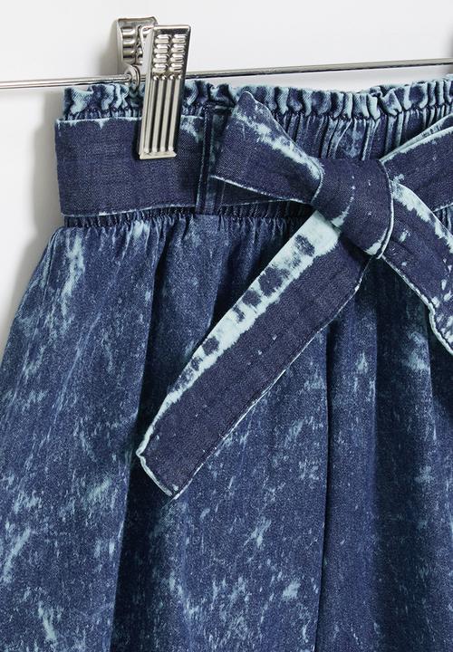 LAB - Girls tie-dye skort - blue