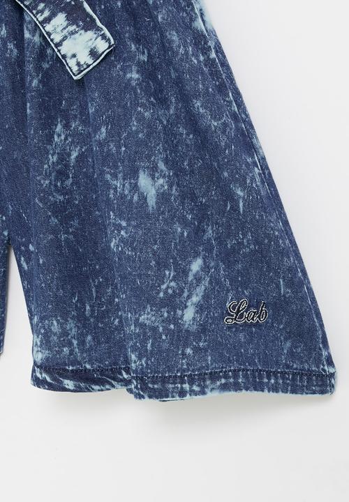 LAB - Girls tie-dye skort - blue