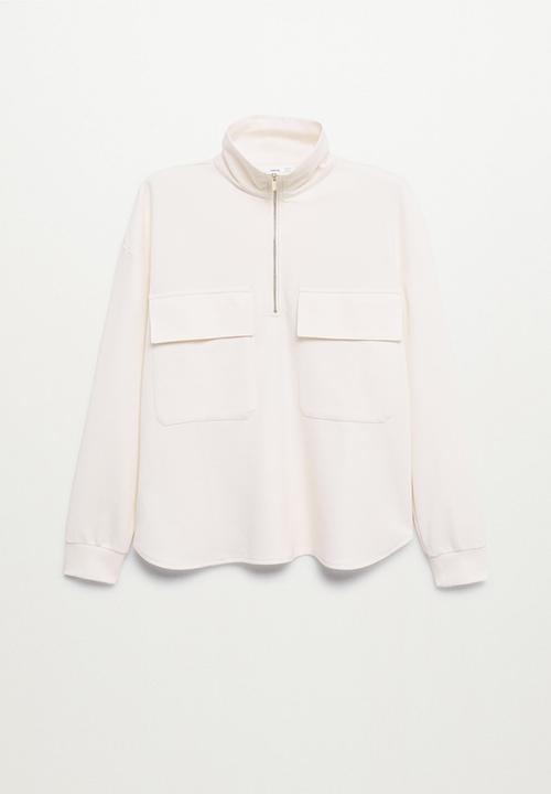 MANGO - Sweatshirt pique1 - natural