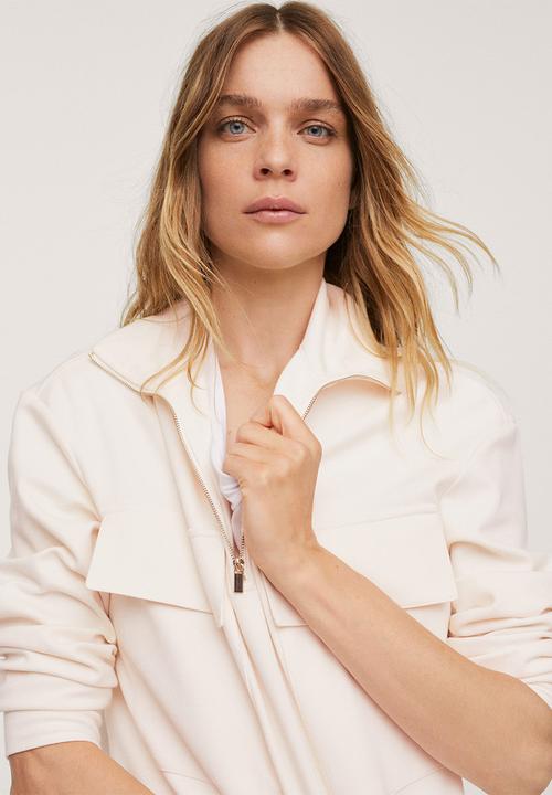 MANGO - Sweatshirt pique1 - natural