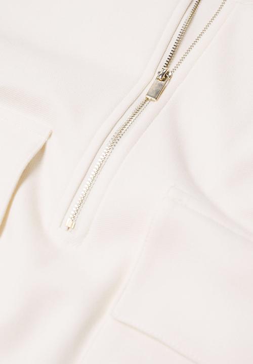 MANGO - Sweatshirt pique1 - natural