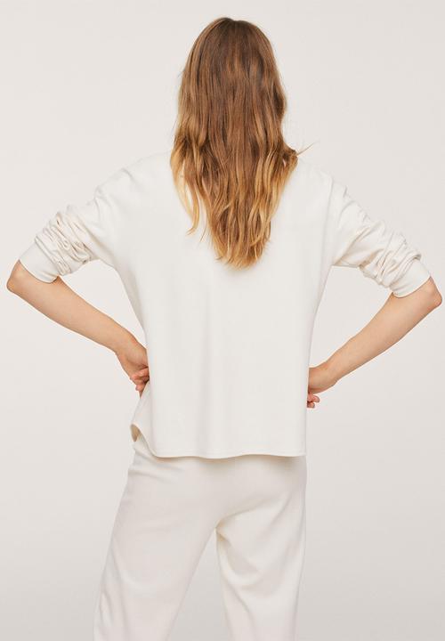 MANGO - Sweatshirt pique1 - natural