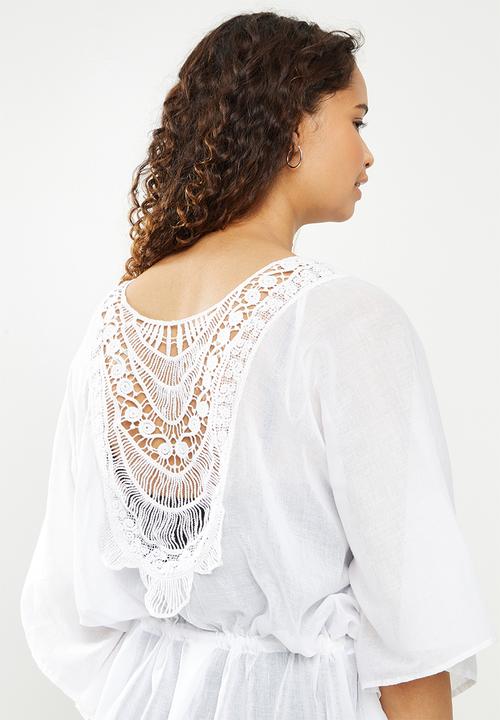 Lizzy - Gladiolus styled overswim - white
