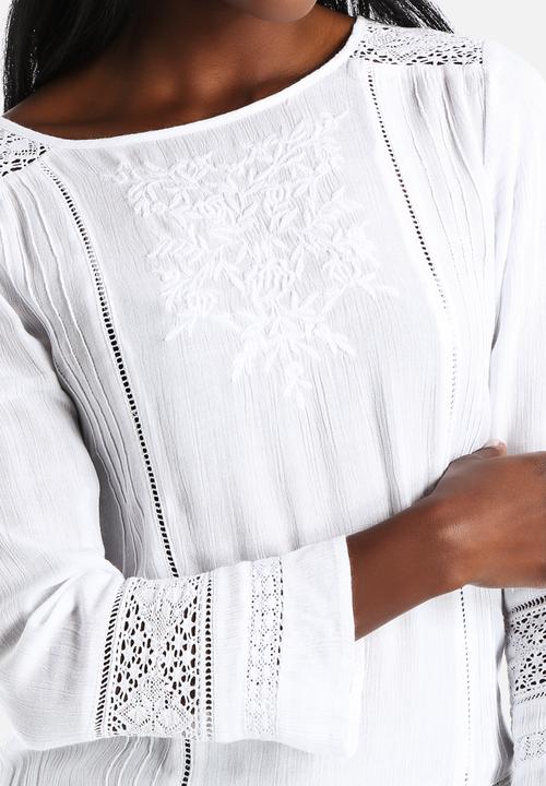 New Look - Dora Long Sleeve Insert Shell Shirt