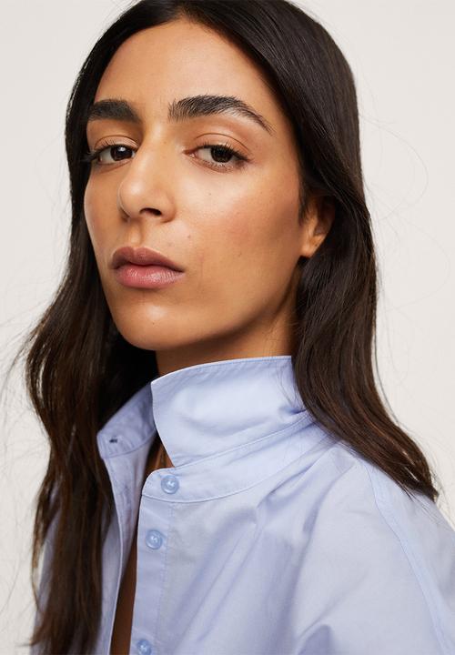 MANGO - Shirt james - light pastel blue