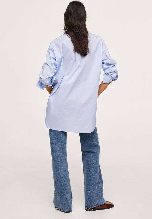 MANGO - Shirt james - light pastel blue