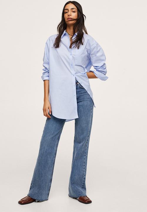 MANGO - Shirt james - light pastel blue