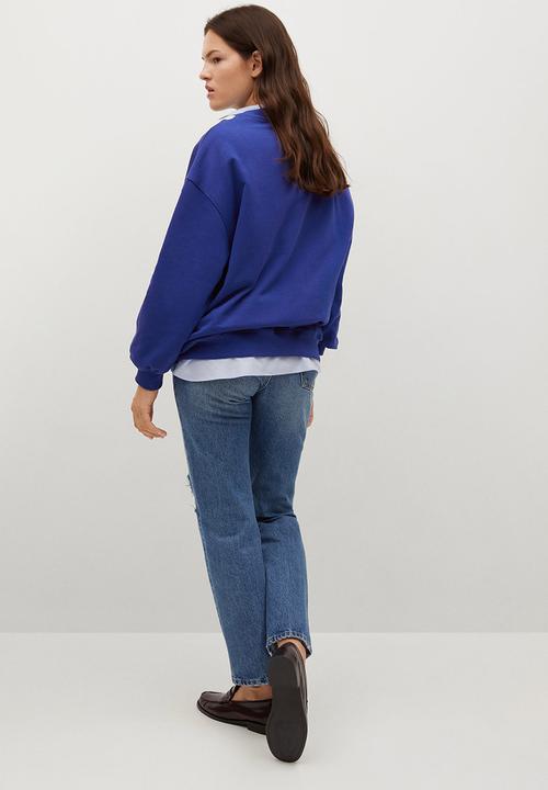 MANGO - Sweatshirt polka - medium blue