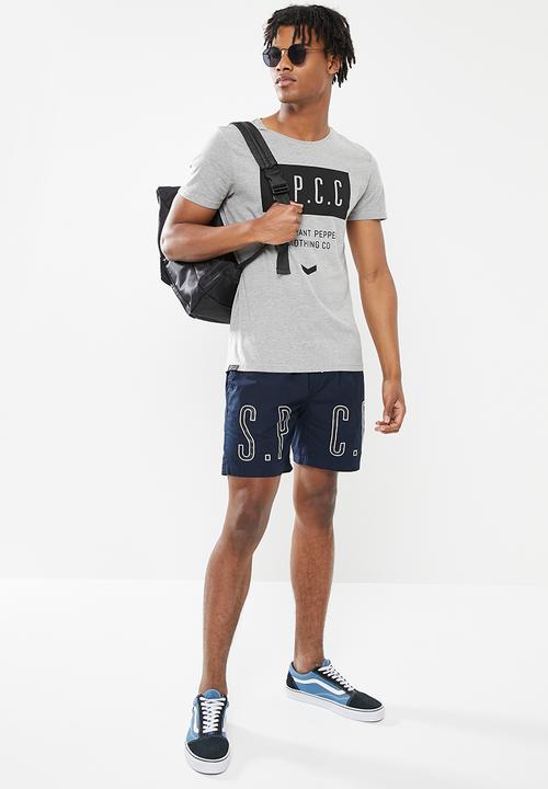 S.P.C.C - Trak regular fit straight hem tee - grey 