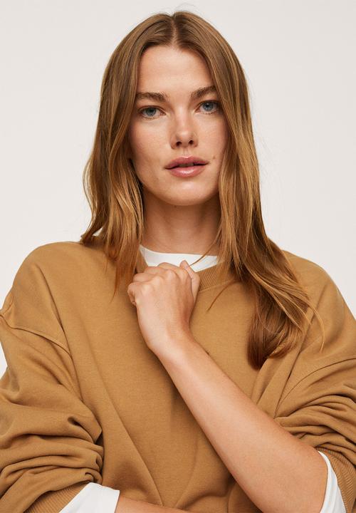 MANGO - Sweatshirt polka - medium brown